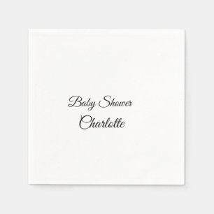 EINFACHE MINIMAL.SÜSSE HINZUFÜGEN NAME BABY Baby D Serviette