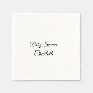 EINFACHE MINIMAL.SÜSSE HINZUFÜGEN NAME BABY Baby D Serviette