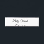 EINFACHE MINIMAL.SÜSSE HINZUFÜGEN NAME BABY Baby D Türschild<br><div class="desc">Entwurf</div>