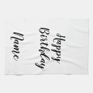 einfache minimale Alles Gute zum Geburtstag füge D Geschirrtuch