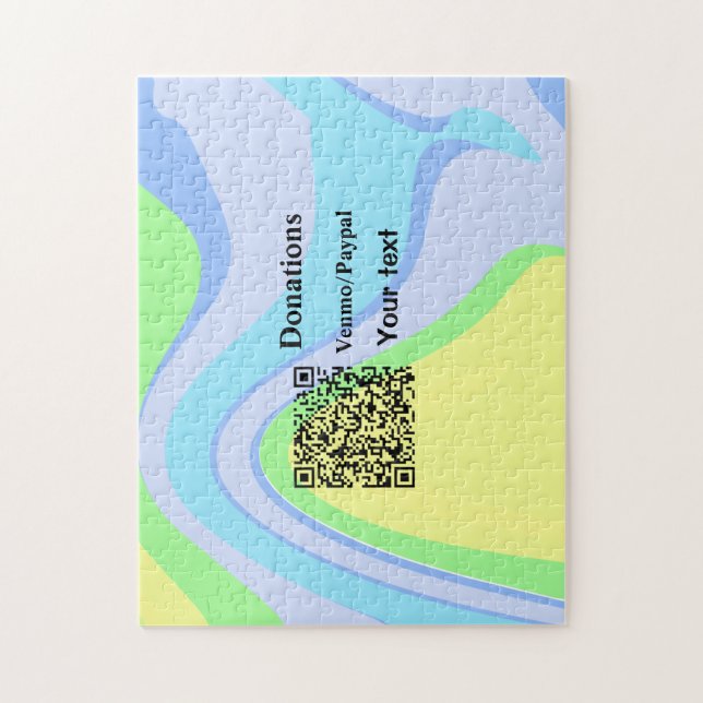 Einfache minimale Barcode Spenden venmo paypal (Vertikal)