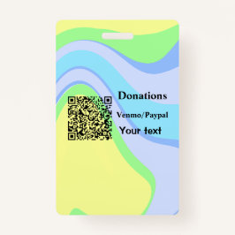 Einfache minimale Barcode Spenden venmo paypal Ausweis