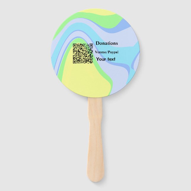 Einfache minimale Barcode Spenden venmo paypal Fächer (Vorderseite)