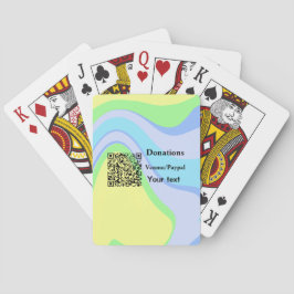 Einfache minimale Barcode Spenden venmo paypal Spielkarten
