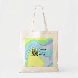 Einfache minimale Barcode Spenden venmo paypal Tragetasche