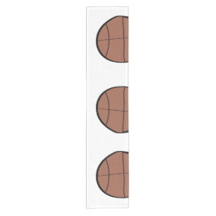 einfache minimale Basketball-Baseball-Bronn-Konsum Kurzer Tischläufer
