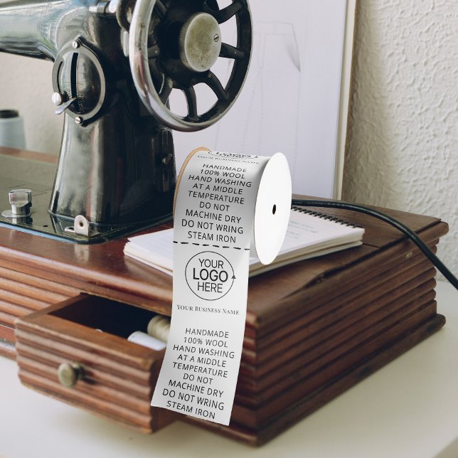 Einfache minimale Bekleidungsmarken für Logokombin Satinband (Simple Minimal Add Logo Garment Clothing Labels Satin Ribbon)