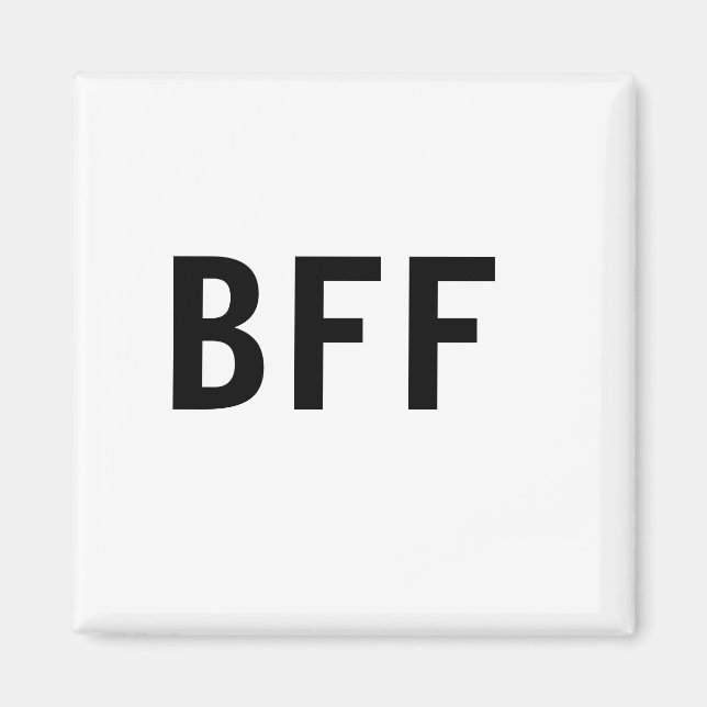 Einfache minimale BESTE FREUNDIN beste Freunde Fam Magnet (Vorne)