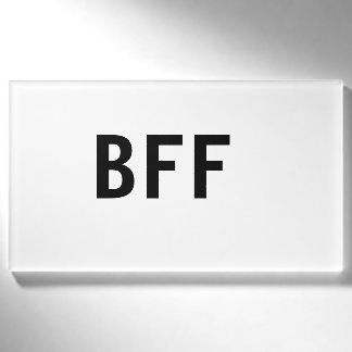 Einfache minimale BESTE FREUNDIN beste Freunde Fam Namenschild