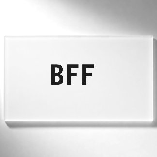Einfache minimale BESTE FREUNDIN beste Freunde Fam Namenschild