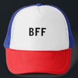 Einfache minimale BESTE FREUNDIN beste Freunde Fam Truckerkappe<br><div class="desc">Design</div>