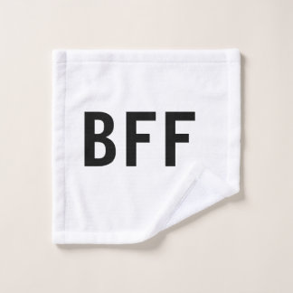 Einfache minimale BESTE FREUNDIN beste Freunde Fam Waschlappen