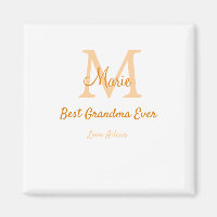 einfache minimale Bestform Orangenmonogramm