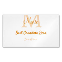 einfache minimale Bestform Orangenmonogramm