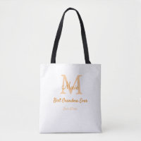 einfache minimale Bestform Orangenmonogramm