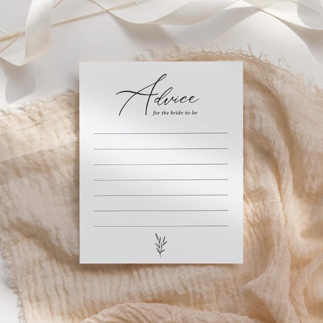 Einfache minimale Brautparty-Ratenkarte (Von Creator hochgeladen)