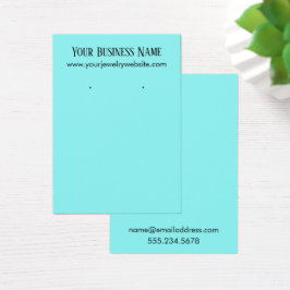 Einfache, minimale Display-Karten des Aqua-Earings