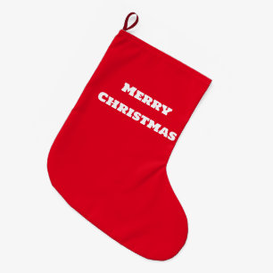 Einfache minimale elegante Gewohnheit frohen Weihn Großer Weihnachtsstrumpf