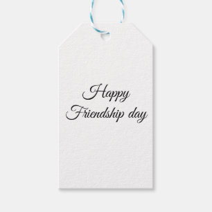 Einfache minimale elegante Happy Day Gabe Geschenkanhänger