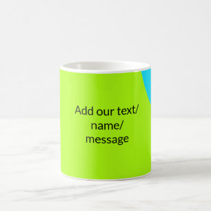 Einfache minimale farbenfrohe abstrakte Fügen Sie  Kaffeetasse