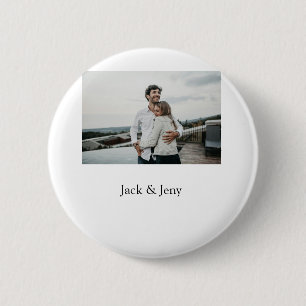 Einfache minimale farbenfrohe Hinzufügen Name Foto Button
