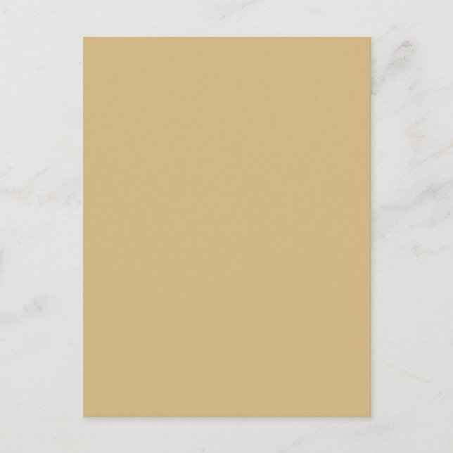 einfache minimale feste Farbe custom orange grau B Postkarte (Vorderseite)