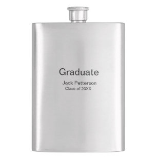 einfache minimale Graduierung fügen Namen moderne  Flachmann