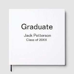 einfache minimale Graduierung fügen Namen moderne Gästebuch