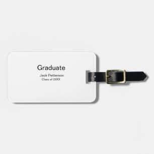 einfache minimale Graduierung fügen Namen moderne  Gepäckanhänger