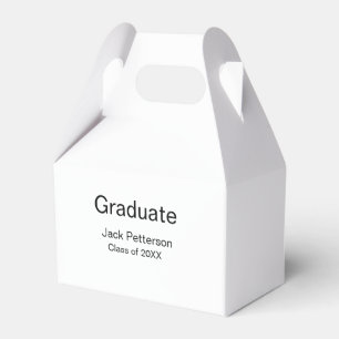 einfache minimale Graduierung fügen Namen moderne  Geschenkschachtel
