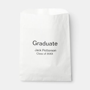 einfache minimale Graduierung fügen Namen moderne  Geschenktütchen