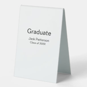 einfache minimale Graduierung fügen Namen moderne Tischaufsteller