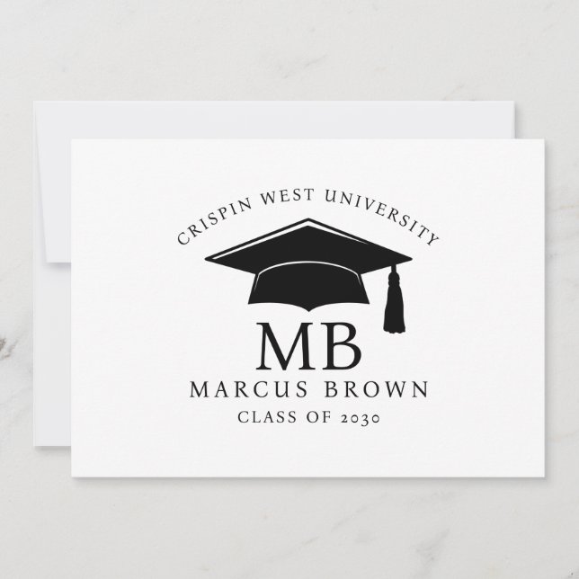 Einfache minimale Graduierungstyp Ankündigung (Vorderseite)