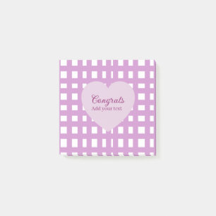 Einfache minimale Gratulation Abschluss lila s Post-it Klebezettel
