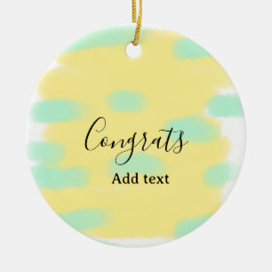 Einfache minimale Gratulation Abschlusskollektion Keramik Ornament