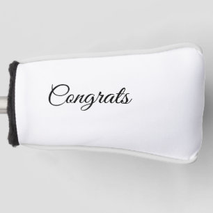 Einfache minimale Gratulation, fügen Sie Ihren Tex Golf Headcover