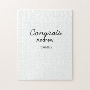 Einfache minimale Gratulation hinzufügen Name Datu