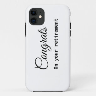Einfache minimale Gratulation Renteneintritt Name  Case-Mate iPhone Hülle