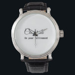 Einfache minimale Gratulationen Pensionierung hinz Armbanduhr<br><div class="desc">Entwurf</div>