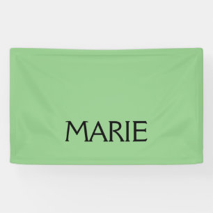 EINFACHE MINIMALE GRÜNE HINZUFÜGEN SIE IHREN NAMEN BANNER