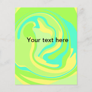 Einfache minimale grüne Wasserfarbe Glitter-Text h Flyer