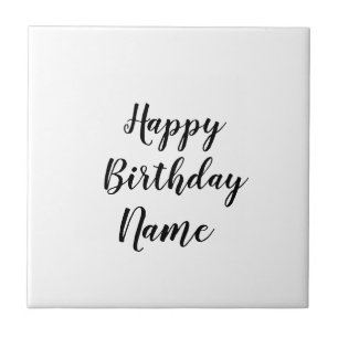 einfache minimale Happy Birthday Fügen Sie Ihren N Fliese