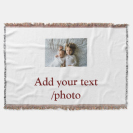 einfache minimale HINZUFÜGEN IHRER FOTO TEXT CHRIS Decke