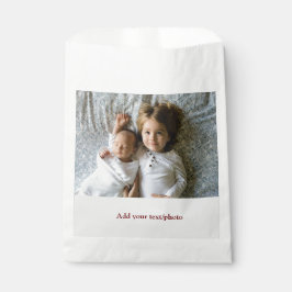 einfache minimale Hinzufügen IHRES FOTO TEXT CHRIS Geschenktütchen