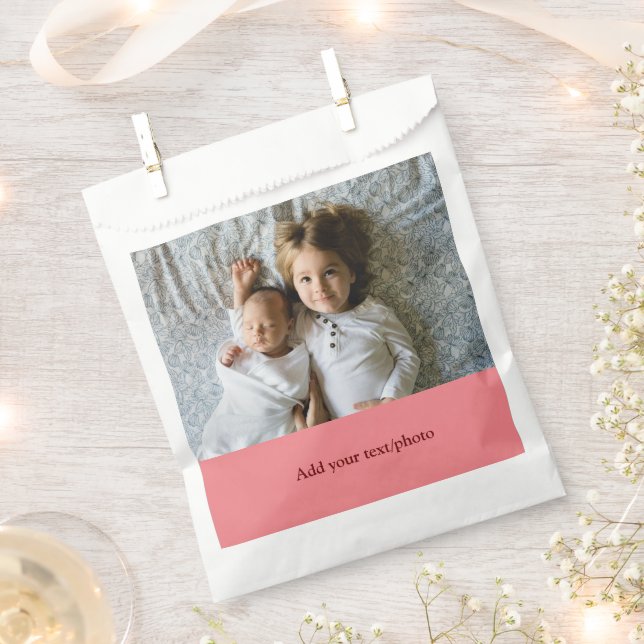 einfache minimale Hinzufügen IHRES FOTO TEXT CHRIS Geschenktütchen (Ausgeschnitten)