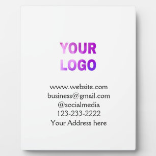 Einfache minimale Hinzufügen Ihres Logos/Designs h Fotoplatte