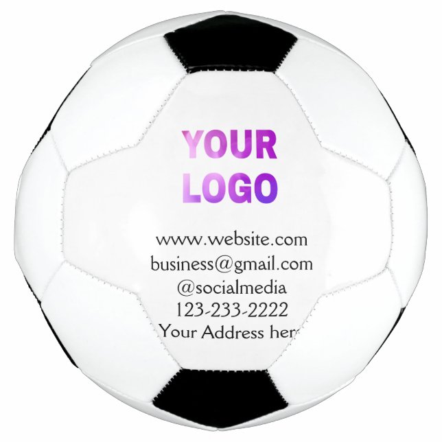 Einfache minimale Hinzufügen Ihres Logos/Designs h Fußball (Vorderseite)