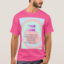 Einfache minimale Hinzufügen Ihres Logos/Designs h T-Shirt