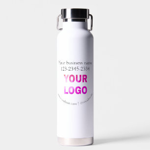 Einfache minimale Hinzufügen Ihres Logos/Designs h Trinkflasche