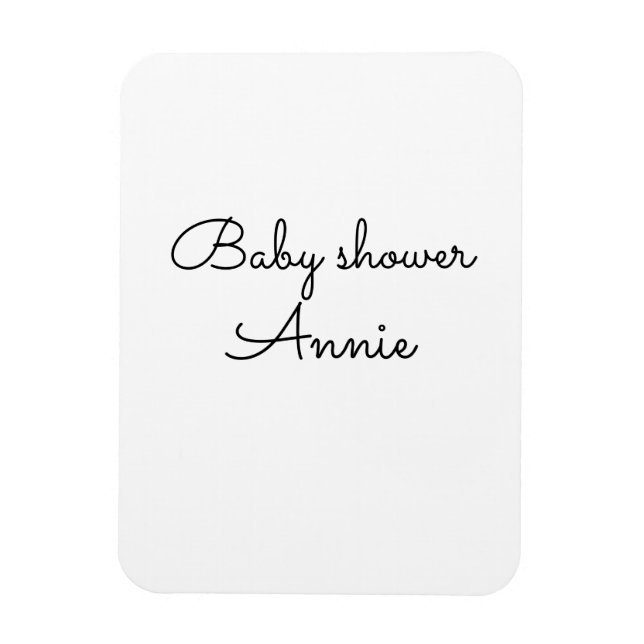 einfache minimale Hinzufügen Ihres Namens Text Bab Magnet (Vertikal)